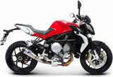 Tubo De Escape Sin Homologación Acústica Relevance Full Titano Copa Carbono - Termignoni Compatible Con Mv Agusta Brutale 675 Rivale (2012-2020)