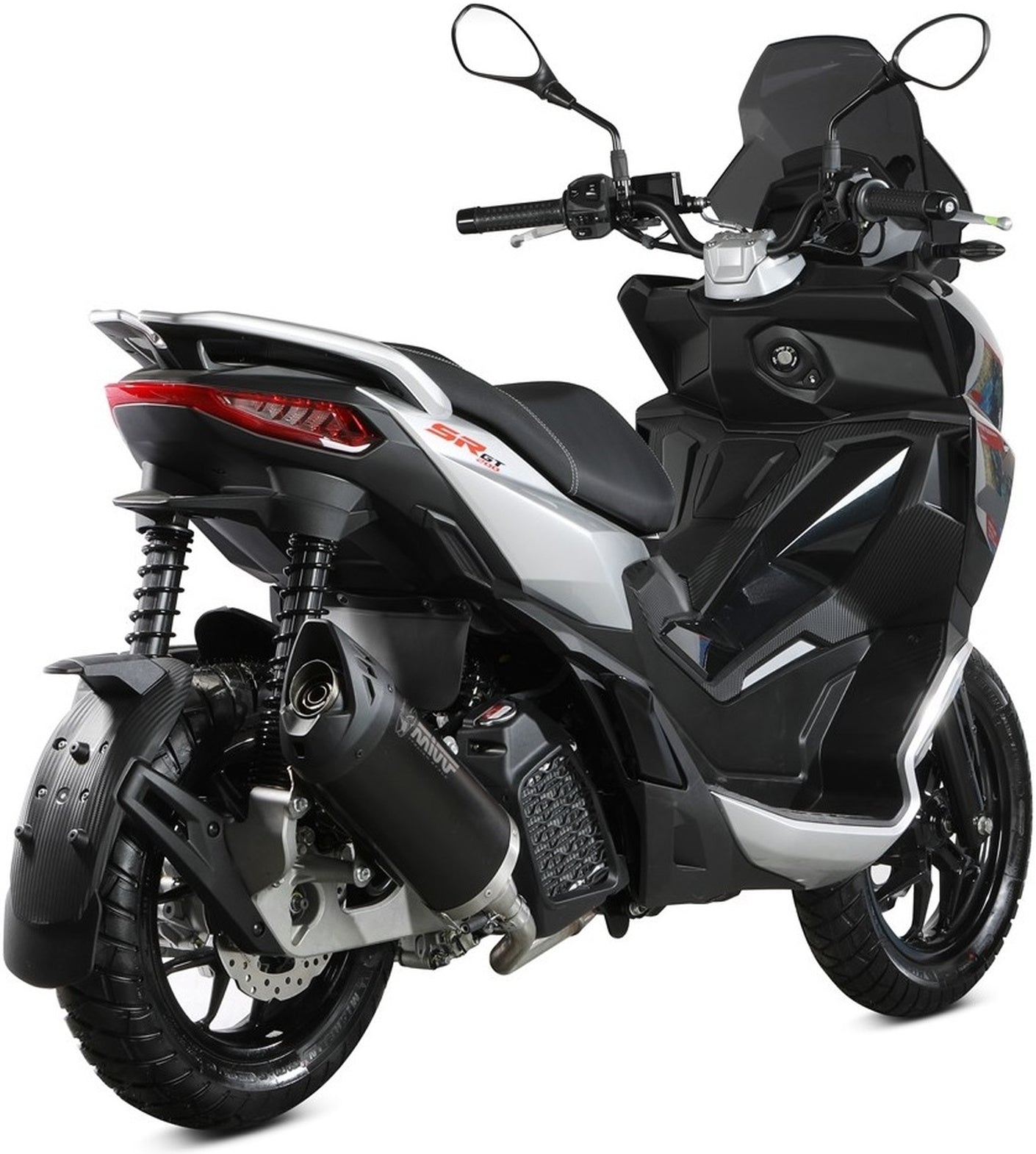 Uncatalysed Exhaust System Without Sound Certification Mover Steel Black - Mivv Compatible With Aprilia Sr 200 Gt (2022-2024)