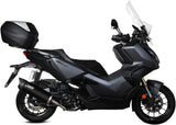 Tubo De Escape Con Catalizador Y Homologación Acústica Mover Acero Negro - Mivv Compatible Con Honda Adv 350 (2022-2024)