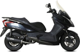 Complete Exhaust System Without Catalytic Converter And Without Sound Certification Mover Steel Black - Mivv Compatible With Kymco Downtown 125 (2009-2016)