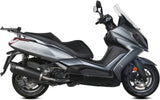 Uncatalysed Exhaust System Without Sound Certification Mover Steel Black - Mivv Compatible With Kymco Downtown 350 (2016-2020)