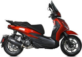 Tubo De Escape Sin Catalizador Y Con Homologación Acústica Mover Acero Negro - Mivv Compatible Con Piaggio Beverly 400 (2021-2024)
