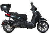 Tubo De Escape Sin Catalizador Y Sin Homologación Acústica Mover Acero Negro - Mivv Compatible Con Piaggio Beverly 300 (2021-2024)