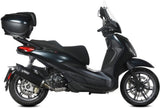 Uncatalysed Exhaust System Without Sound Certification Mover Steel Black - Mivv Compatible With Piaggio Beverly 300 (2021-2024)