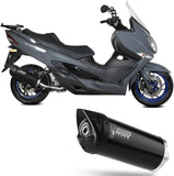 Tubo De Escape Con Catalizador Y Homologación Acústica Mover Acero Negro - Mivv Compatible Con Suzuki An 400 Burgman (2022-2024)