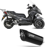 Tubo De Escape Con Catalizador Y Homologación Acústica Mover Acero Negro - Mivv Compatible Con Yamaha Tricity 300 (2021-2024)