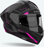 Casco Integral Para Moto Airoh Matryx - Mxrk54 Composite Carbon Rosa Mate Rocket Talla Xs