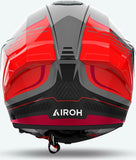 Casco Integral Para Moto Airoh Matryx - Mxrk55 Composite Carbon Rojo Gloss Rocket Talla S
