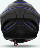 Casco Integral Para Moto Airoh Matryx - Mxse18 Composite Carbon Azul Mate Sentinel Talla Xl
