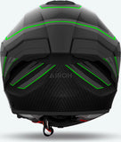 Casco Integral Para Moto Airoh Matryx - Mxse33 Composite Carbon Verde Mate Sentinel Talla L