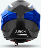 Casco Integral Para Moto Airoh Matryx - Mxw18 Composite Carbon Azul Gloss Wide Talla M