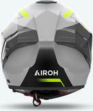 Casco Integral Para Moto Airoh Matryx - Mxw31 Composite Carbon Amarillo Gloss Wide Talla Xs