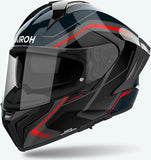 Casco Integral Para Moto Airoh Matryx - Mxw55 Composite Carbon Rojo Gloss Wide Talla Xxl