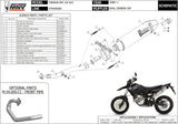Sistema De Escape Completo Sin Catalizador Y Con Homologación Acústica Oval Acero Carbono - Mivv Compatible Con Yamaha Wr 125 X (2009-2016)