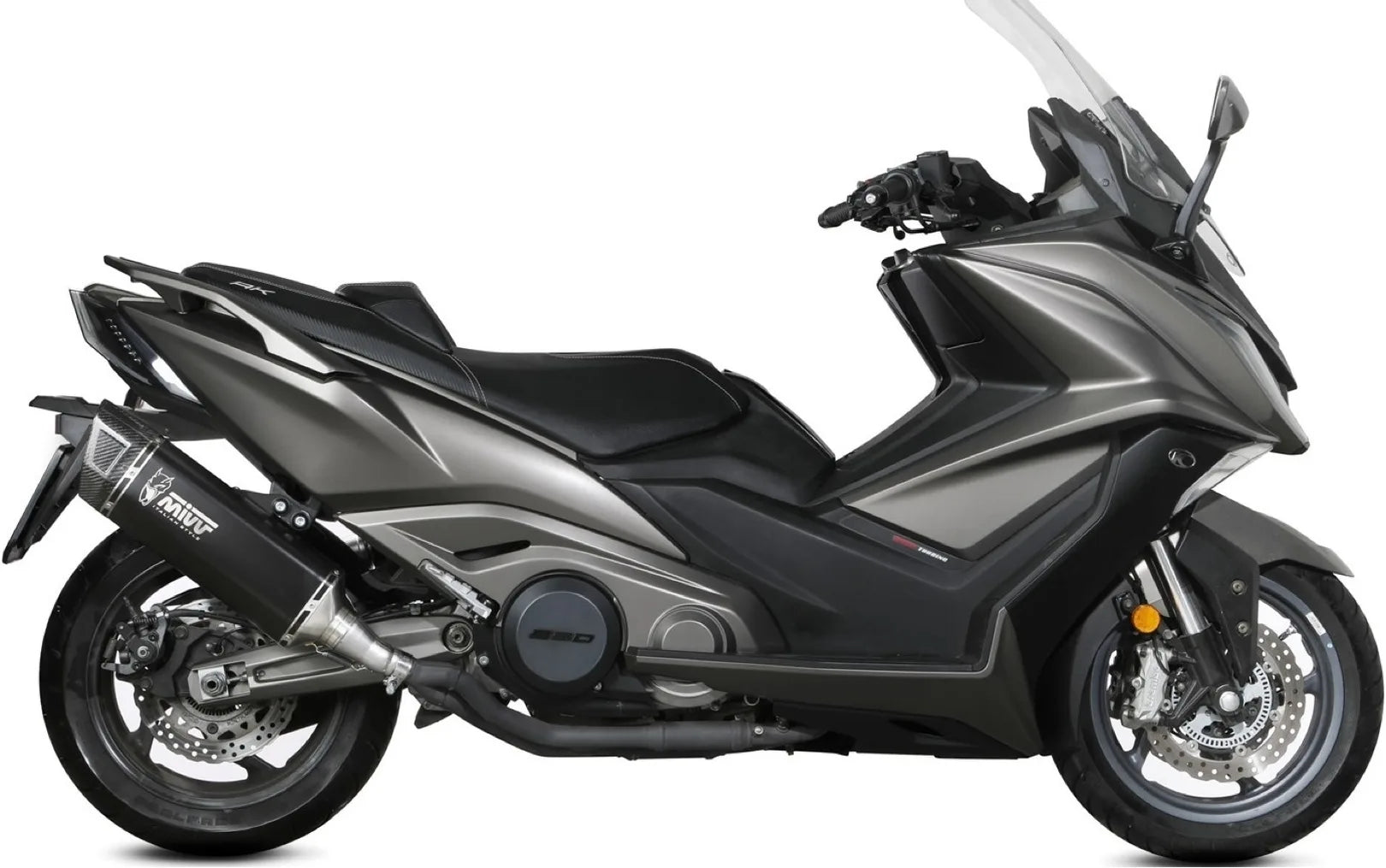 Tubo De Escape Con Catalizador Y Homologación Acústica Sr-1 Titano Negro - Mivv Compatible Con Kymco Ak 550 (2021-2024)