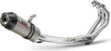 Complete Catalytic Exhaust System With Sound Certification Oval Titanium Carbon - Mivv Compatible With Yamaha Mt-09 (2013-2020)