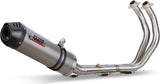 Complete Non-Catalytic Exhaust System With Sound Certification Oval Titanium Carbon - Mivv Compatible With Yamaha Xsr 700 (2016-2020)