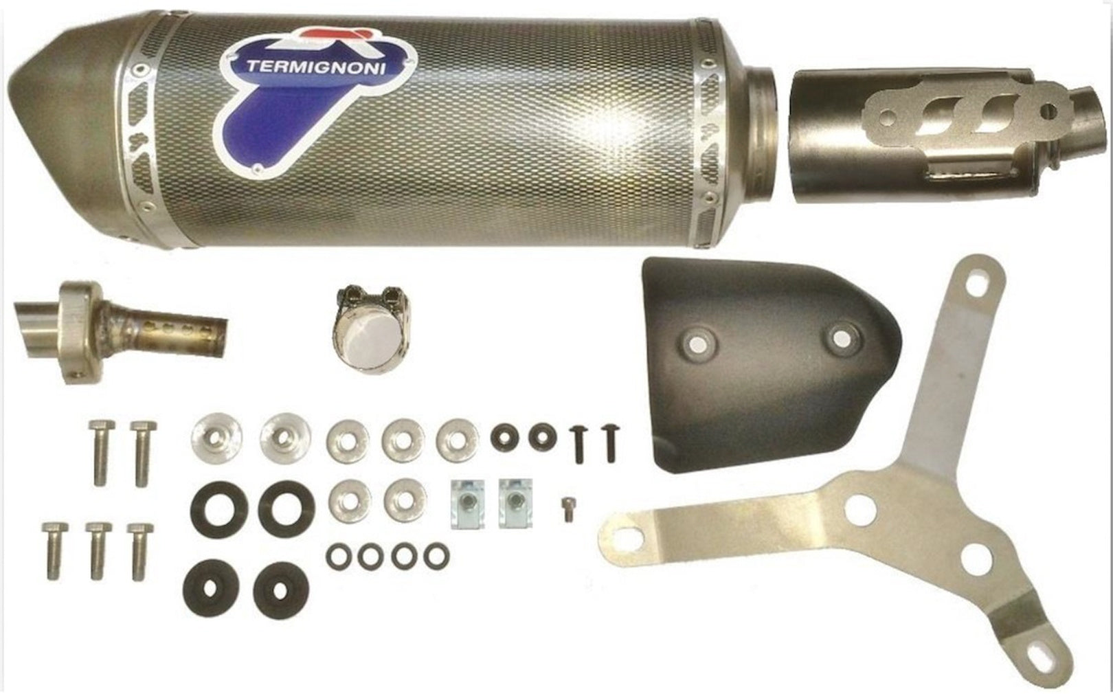 Exhaust Tip With Noise Certification Relevance Poppy - Termignoni Compatible With Derby Gp1 250 (2011)