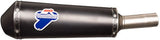 Tubo De Escape Sin Homologación Acústica Oval Acero Inox Negro - Termignoni Compatible Con Piaggio Vespa 300 (2008-2020)