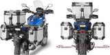 Baúl + Maletas Laterales Trekker Outback Evo Smart Aluminio Negro 138 Lt Trekker Outback Evo Smart Aluminio - Givi Compatible Con Honda Nc 750 X (2016-2020)