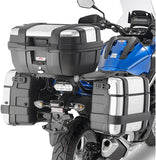 Baúl + Maletas Laterales Trekker Dolomiti Aluminio Negro 118 Lt Trekker Dolomiti Aluminio - Givi Compatible Con Honda Nc 750 X (2016-2020)