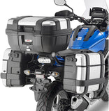 Black Tech Top Case + Side Cases - 84 Lt Technopolymer - Givi Compatible With Honda Nc 750 S (2016-2020)
