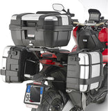 Monokey Black Side Cases - 44 Lt For Original Rack Technopolymer - Givi Compatible With Honda X-Adv 750 (2017-2020)