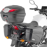 Adaptador Posterior Monokey + Portamaletas Lateral Para Maletas Monokey - Givi Compatible Con Honda Cb 125 F (2021-2024)