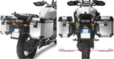 Maletas Laterales Monokey Cam-Side Trekker Outback Evo Smart Aluminio Negro + Cerradura 74 Lt Trekker Outback Evo Smart Aluminio - Givi Compatible Con Yamaha Xt 1200 Z Super Ténéré (2010-2020)