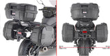 Monokey Trekker Lite Black Side Cases - 70 Lt Trekker Lite Technopolymer - Givi Compatible With Yamaha Tracer 7 - Gt (2020-2024)