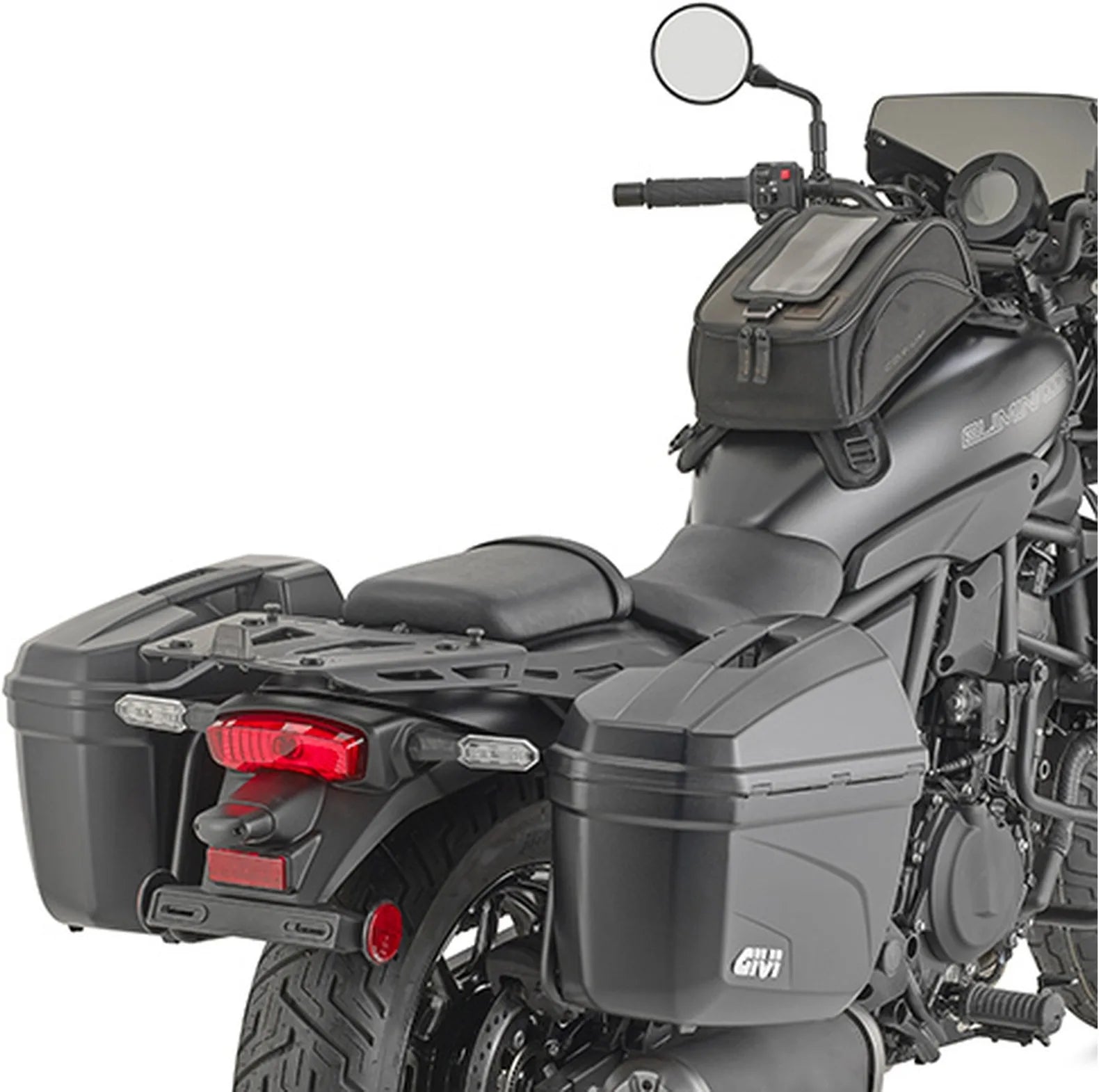 Maletas Laterales Monokey Trekker Dolomiti Aluminio Negro 72 Lt Trekker Dolomiti Aluminio - Givi Compatible Con Kawasaki Eliminator 500 (2024)