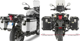 Monokey Cam-Side Trekker Outback Evo Smart Aluminium Side Cases + Locks - 96 Lt Trekker Outback Evo Smart Aluminium - Givi Compatible With Triumph Tiger 800 - Xc - Xr (2011-2017)