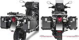 Monokey Cam-Side Trekker Outback Evo Smart Black Aluminium Side Cases + Locks - 84 Lt Trekker Outback Evo Smart Aluminium - Givi Compatible With Triumph Tiger 1200 (2018)