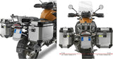 Maletas Laterales Monokey Cam-Side Trekker Outback Evo Smart Aluminio + Cerradura 74 Lt Trekker Outback Evo Smart Aluminio - Givi Compatible Con Bmw R 1200 Gs Adventure (2006-2013)