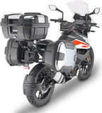 Maletas Laterales Monokey Trekker Negro 66 Lt Trekker Aluminio - Givi Compatible Con Ktm 390 Adventure (2020-2024)
