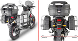 Black Tech Top Case + Side Cases - 84 Lt Technopolymer - Givi Compatible With Royal Enfield Scram 411 (2022-2024)