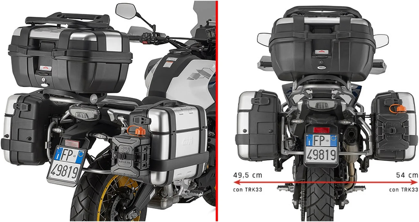 Portamaletas Lateral Para Maletas Monokey - Givi Compatible Con Cfmoto 700 Mt Adv (2025)