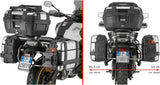 Monokey Trekker Lite Gray Side Cases - 70 Lt Trekker Lite Technopolymer - Givi Compatible With Cfmoto 700 Mt Adv (2025)