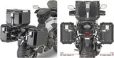 Baúl + Maletas Laterales Trekker Outback Evo Smart Aluminio Negro 138 Lt Trekker Outback Evo Smart Aluminio - Givi Compatible Con Honda Cb 500 X (2019-2023)