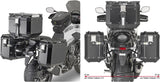 Monokey Cam-Side Trekker Outback Evo Smart Anodized Aluminium Side Cases + Locks - 84 Lt Trekker Outback Evo Smart Anodized Aluminium - Givi Compatible With Honda Cb 500 X (2019-2023)