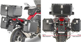 Maletas Laterales Monokey Cam-Side Trekker Outback Evo Smart Aluminio Negro + Cerradura 88 Lt Trekker Outback Evo Smart Aluminio - Givi Compatible Con Honda Crf 1100 L Africa Twin (2020-2023)