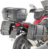 Baúl + Maletas Laterales Trekker Alaska Aluminio 128 Lt Trekker Alaska Aluminio - Givi Compatible Con Honda Crf 1100 L Africa Twin (2020-2023)