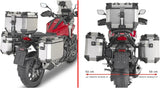Baúl + Maletas Laterales Trekker Outback Evo Smart Aluminio 154 Lt Trekker Outback Evo Smart Aluminio - Givi Compatible Con Honda Nc 750 X (2021-2025)