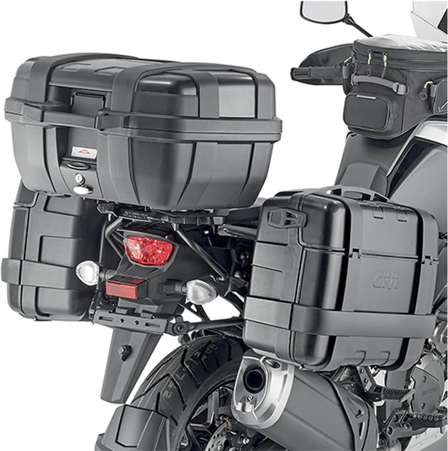 Maletas Laterales Monokey Negro 66 Lt Nylon - Givi Compatible Con Suzuki V-Strom 1050 De (2023)