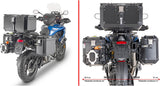 Monokey Cam-Side Trekker Outback Evo Smart Aluminium Side Cases + Locks - 77 Lt Trekker Outback Evo Smart Aluminium - Givi Compatible With Triumph Tiger 1200 Gt - Pro (2022-2024)
