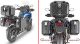 Monokey Trekker Side Cases - 66 Lt Trekker Aluminium - Givi Compatible With Triumph Tiger 1200 Gt - Pro (2022-2024)