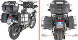 Maletas Laterales Monokey Trekker Negro 66 Lt Trekker Aluminio - Givi Compatible Con Triumph Tiger 1200 Gt Explorer (2022-2024)