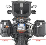 Maletas Laterales Monokey Cam-Side Trekker Outback Evo Smart Aluminio + Cerradura 70 Lt Trekker Outback Evo Smart Aluminio - Givi Compatible Con Ktm 890 Adventure (2023-2025)