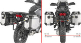 Monokey Cam-Side Trekker Outback Evo Smart Black Aluminium Side Cases + Locks - 77 Lt Trekker Outback Evo Smart Aluminium - Givi Compatible With Moto Guzzi Stelvio 1000 (2024)