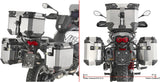 Monokey Cam-Side Trekker Outback Evo Smart Black Aluminium Side Cases + Locks - 70 Lt Trekker Outback Evo Smart Aluminium - Givi Compatible With Moto Guzzi V85 Tt (2024)